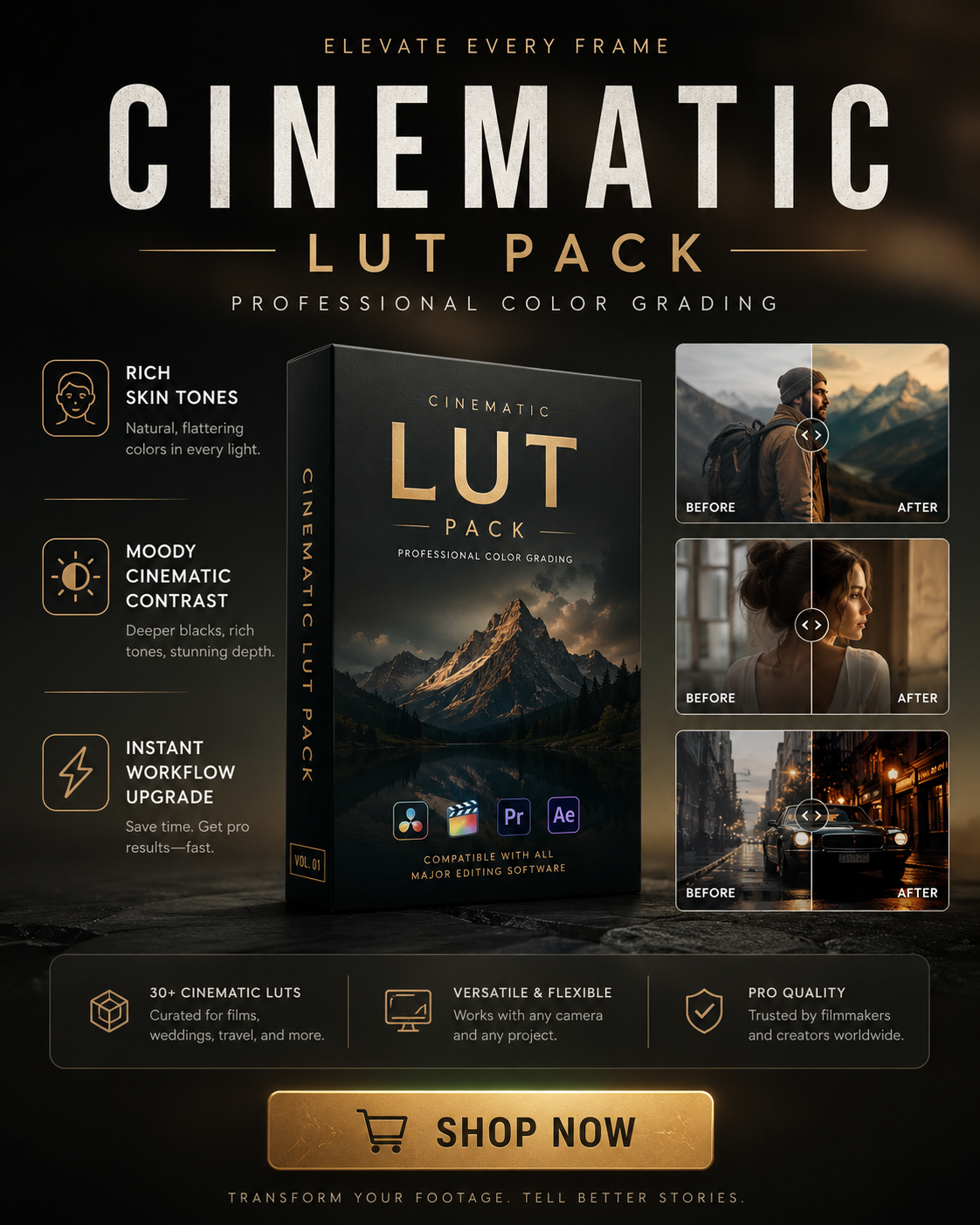 Cinematic LUT Pack